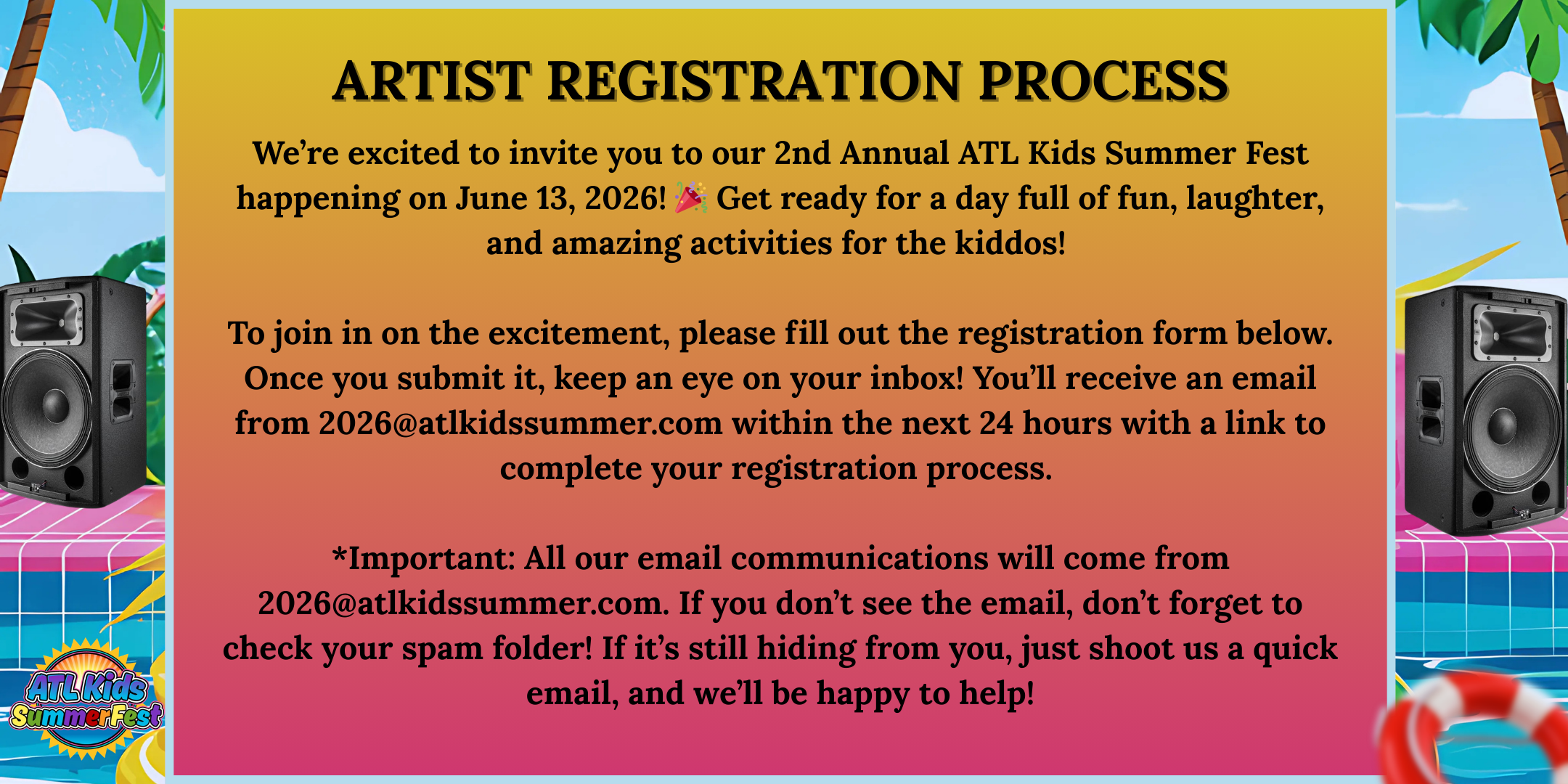 Returning Artist Registration